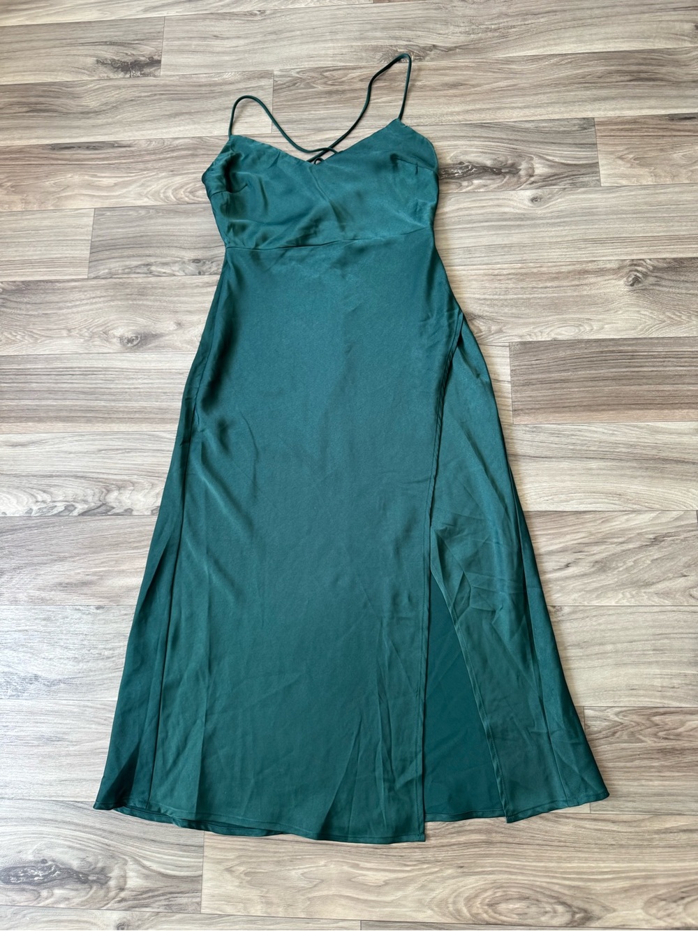 NWT Hello Molly Crashing Prom Midi Dress Green in Dark Green Size Small